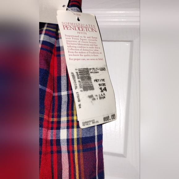 Vintage Pendleton Set Plaid Blazer and Short Set - Picture 8 of 16